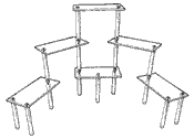 Rectangular-Platform Displays TS2 (Acrylic)