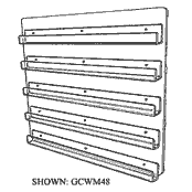 Wall Mounting Card Display 40 3/4 x 48 x 3 (Acrylic)