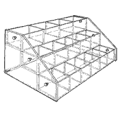 Extra Large Bin: 3 Trays (acrylic)