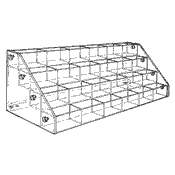 Wide Bin: 3 Trays (Acrylic)