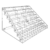 Wide Bin: 8 Trays (Acrylic)