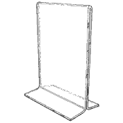 Bottom-Loading Acrylic Frame 5 1/2 x 8 1/2 (Acrylic)