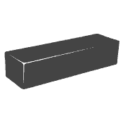 Black Rectangular bases Medium (Acrylic)