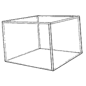 Rectangular Box Cases without Bases Medium (Acrylic)