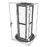 Rotating Ring Tower & Case (Acrylic)