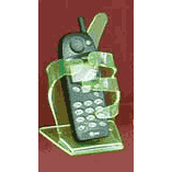 Cell Phone Hand Green (Acrylic)