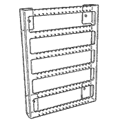 Wallmount 80 Pair Earring Display (Acrylic)