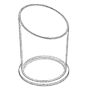 Food Display Tube - Angle-Cut Top 12 x 6 (Acrylic)