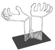 Double Acrylic Hand Riser (Acrylic)