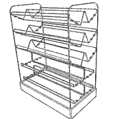 Double V-Shelves FMDV 60 x 47 (Acrylic)