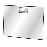 Lucite Gridwall Frame : [5 1/2" x 7"W]