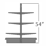 54" high