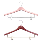 17" Wooden Suit Hanger with Clips (100ct.)