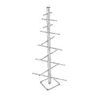 Rod Ornament Hangers: 36" (Acrylic)