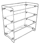 Flat Shelf Units: S Depth (Acrylic)