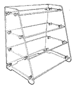 Flat Shelf Units: L Depth (Acrylic)
