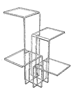 Interlocking 4-way Riser Small (Acrylic)