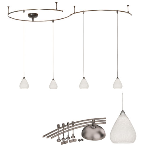 LM-K590 White/Bronze Monorail Pendant Kit