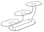 Oval Platform Risers: 3 level (Acrylic)