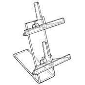 Sunglasses Bar 2 Frame Rest (Acrylic)