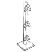 Saddle-Type 3 Frame Rest 9 1/4 x 3 (Acrylic)