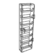 Wall Mount Frame Display Locking (Acrylic)