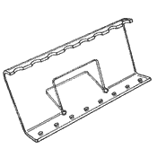 Tilt-Back Multi-Pen Display 3 1/2 x 12 (Acrylic)