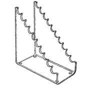 Vertical Pen Rack Display 5 3/4 x 2 3/4 (Acrylic)