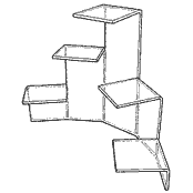 Five-Tiered Platform Risers (Acrylic)