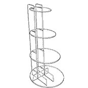 4 Shelf Interlocking Disc Risers