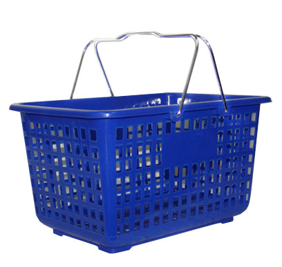 Single Plastic Shopping Basket: Standard