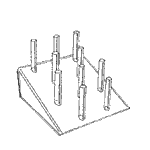 Stacked Ring Displays: Open (Acrylic)