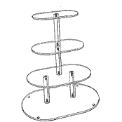 Oval Cake Style Riser