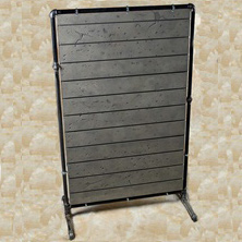 Textured Concrete Slatwall Fixture