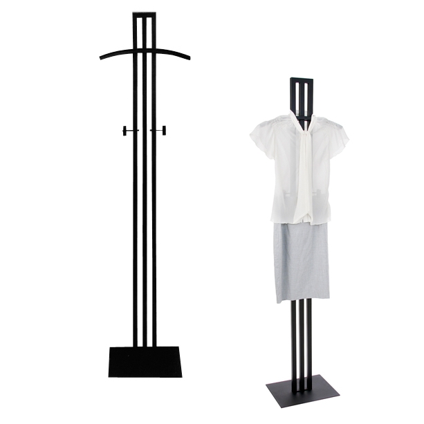 Floor Standing Metal Costumer with Shoulder Bar