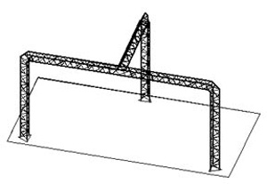 Techtruss 10' x 20' x 9'4" with Inline Return