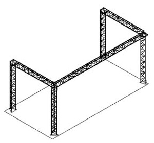 Techtruss 10' x 10' x 8' Open Perimeter