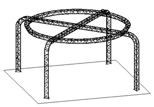 Techtruss 20' x 20' x 10' Circle X