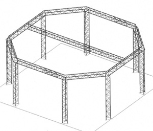 Techtruss 20' x 20' x 9'4" Octagon