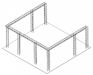 Techtruss 20' x 20' x 8' Open Perimeter II