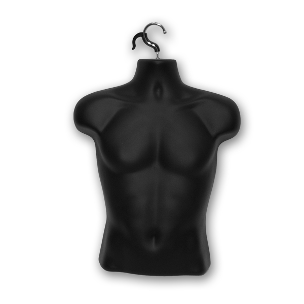 Male Injection Mold Torso Shirt Form with Hanger