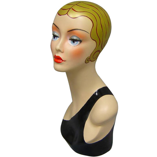 Vintage Vera Head Form - Black Outfit