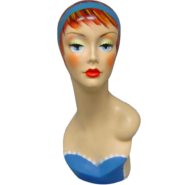 Vintage Vera Head Form - Blue Outfit