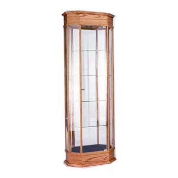 Tall Oak Classic Case w light - Octagon