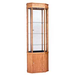 Classic Display Case w Light - Octagon