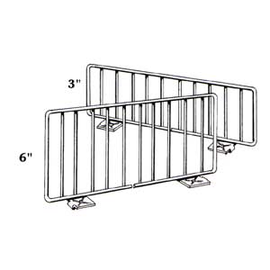 Front Fence Divider for 24" shelves
