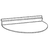 Semi-Circular Shelf 16 (Acrylic)